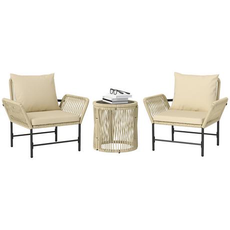 Outsunny Rattan Gartenmöbel-Set  