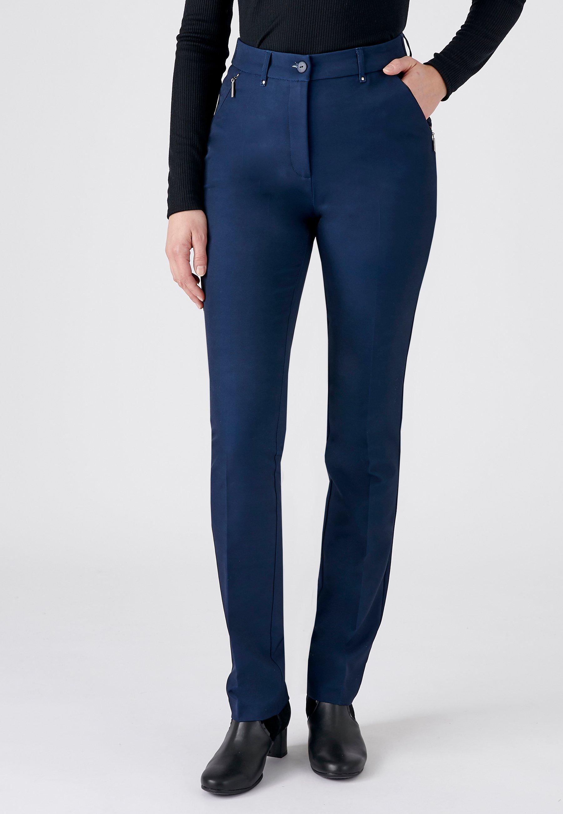 Image of Hose Mit Reißverschlusstaschen, Perfect Fit By . Damen Blau 44