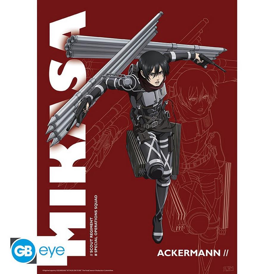 Abystyle  Poster - Pack de 2 - L'Attaque des Titans - Ackermann Set 
