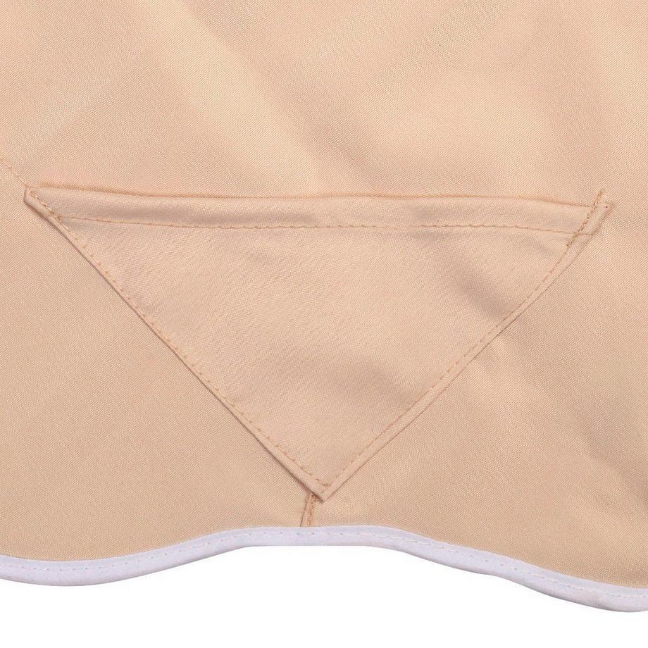 Northix Sonnendach Ersatzdach Dachbezug für Hollywoodschaukel Beige/Grün 191 x 132 cm-Beige  