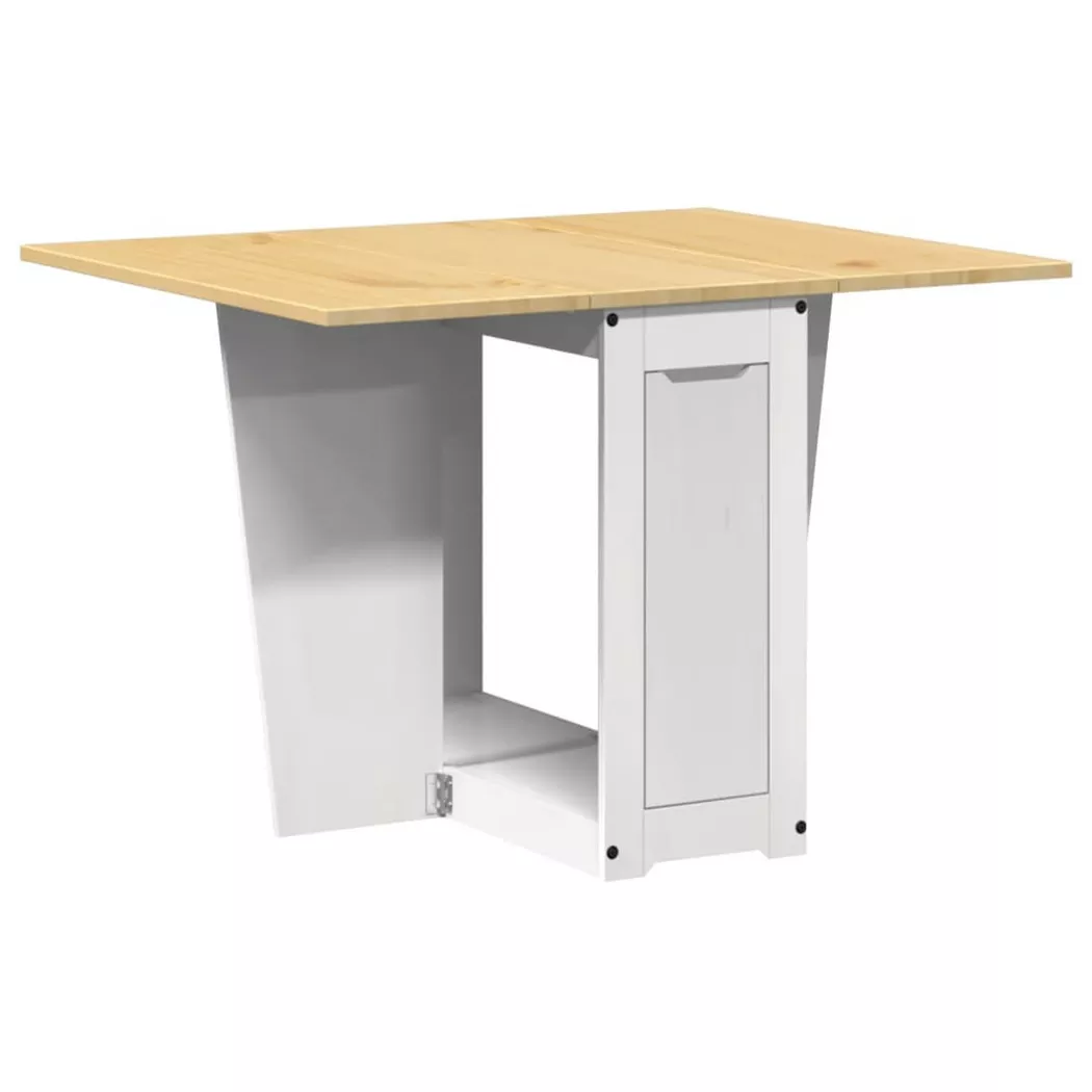 VidaXL - Table à manger bois de pin, One Size, Blanc