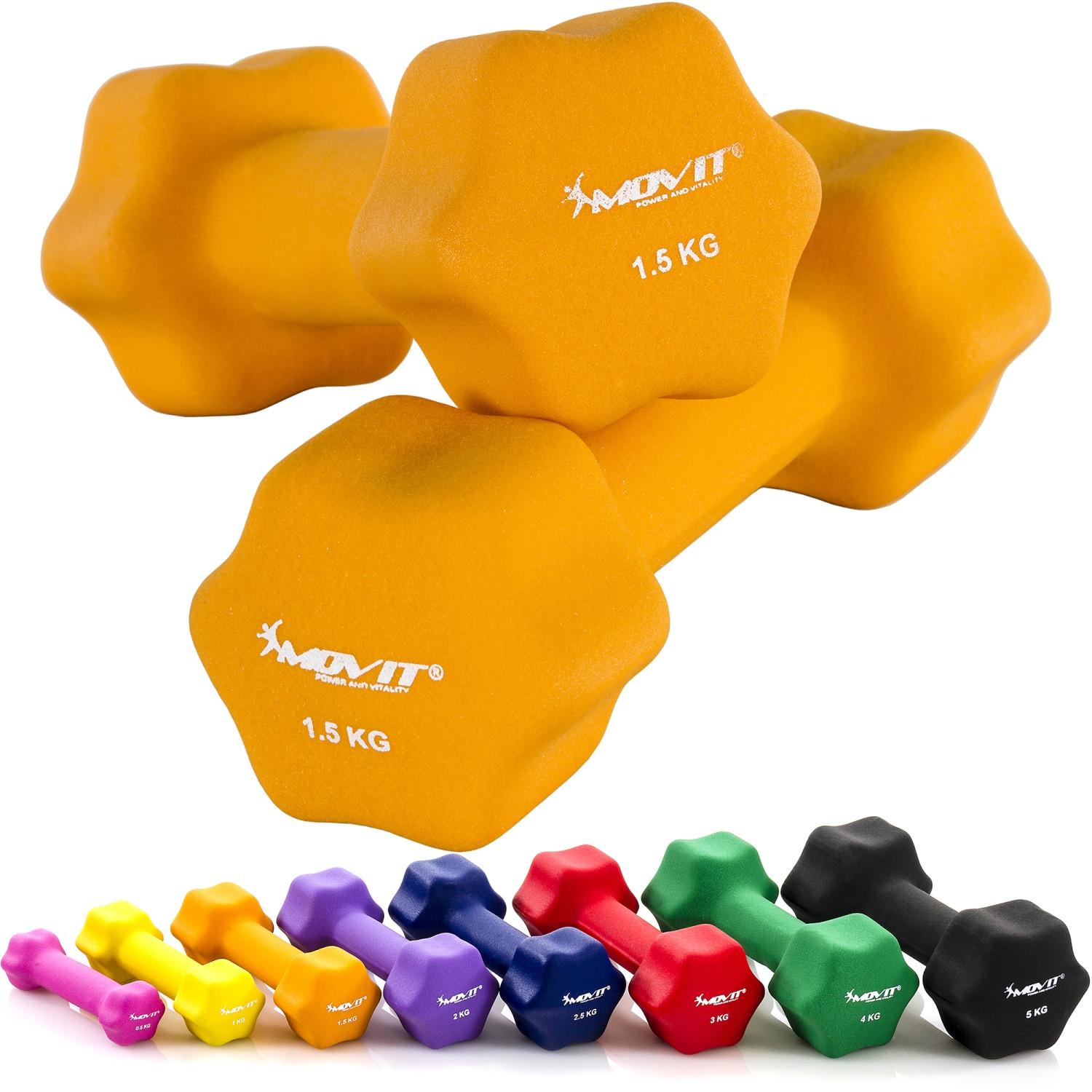 Image of Profi Neopren Hanteln 2er Set Unisex Orange ONE SIZE