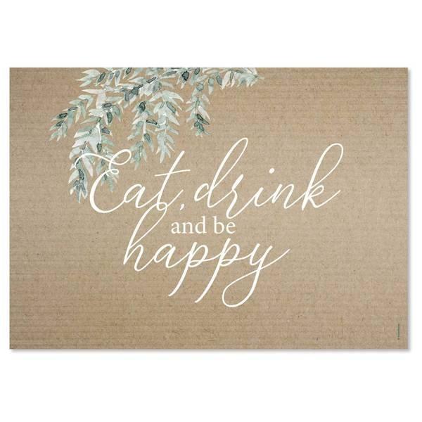 trendform Sets de table en papier PLEASURE 4 x 12 feuilles  