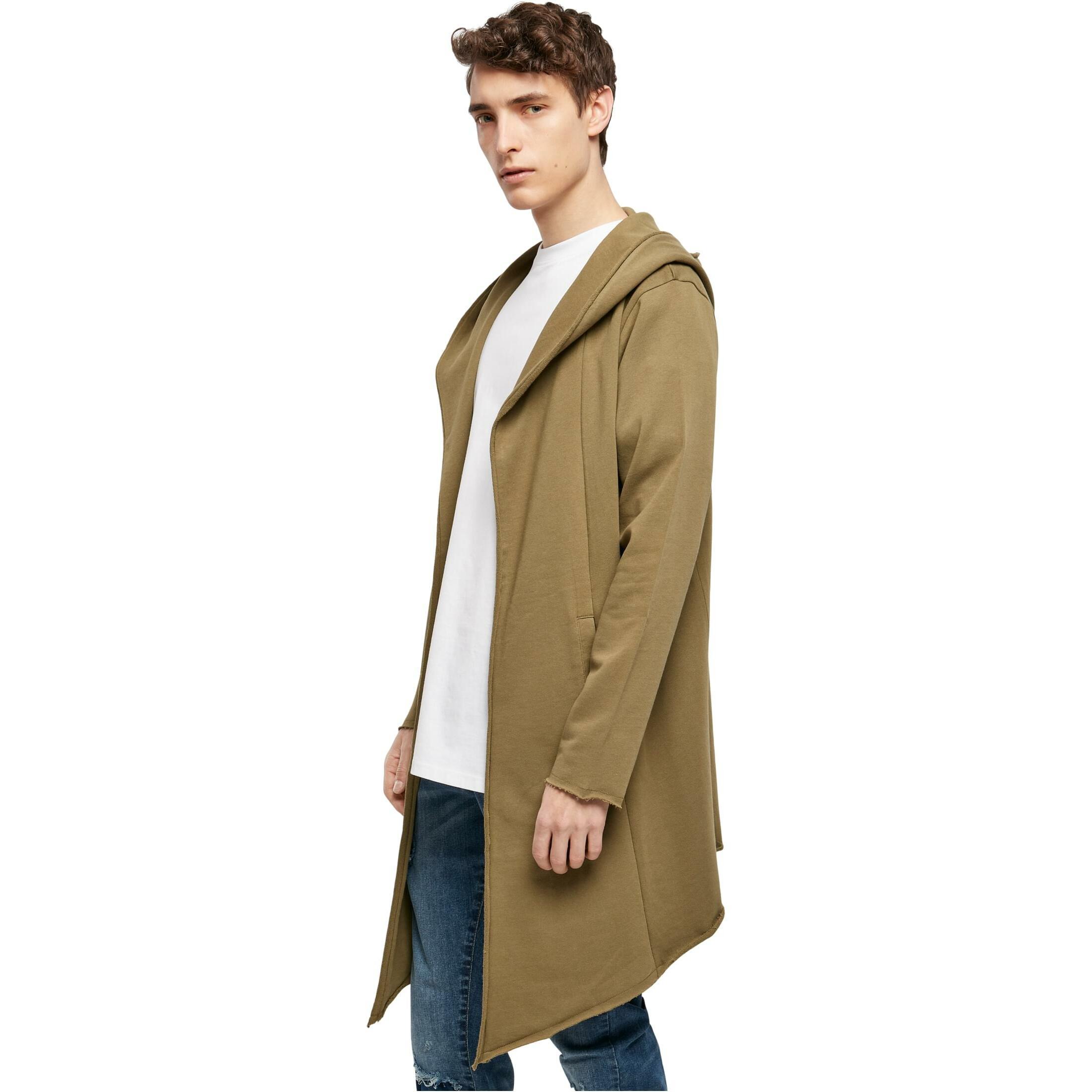 Image of Lange Strickjacke Mit Kapuze Und Offenem Rand Herren XXL
