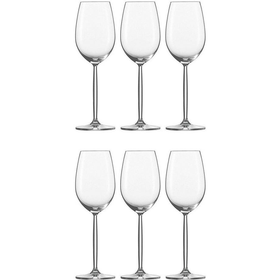 Schott Zwiesel Weissweinglas Diva 300 ml, 6 Stück, Transparent  
