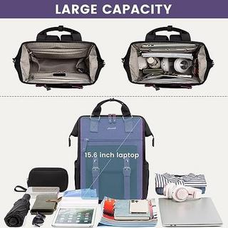 Only-bags.store  Rucksack, 15,6 Zoll Laptoptasche Schulrucksack Teenager Arbeitstasche Groß mit Datenkabel-Beutel, 