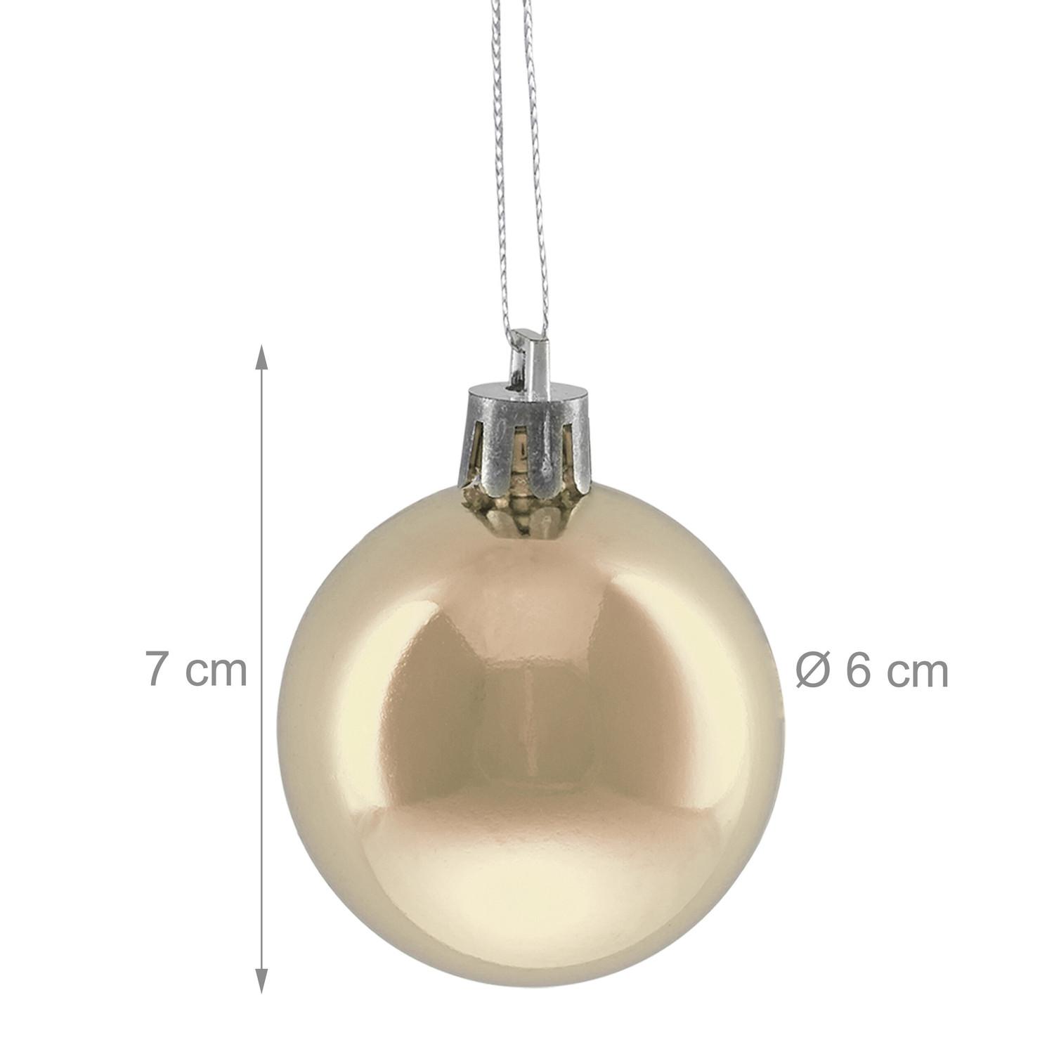 Northix Boules de Noël, lot de 50  