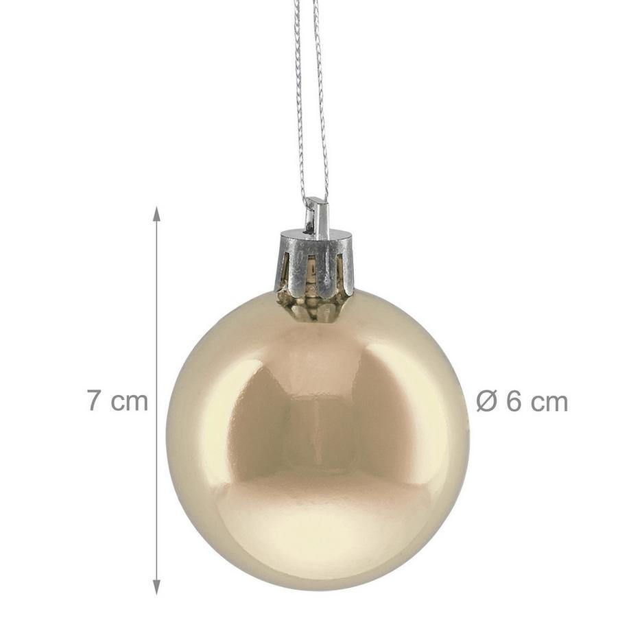 Northix Boules de Noël, lot de 50  