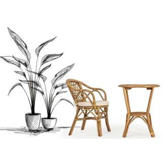 mutoni Fauteuil de jardin avec coussins Athina New  