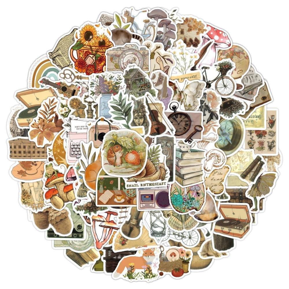 Image of Aufkleber - Vintage-Stil - 50 Stück Aufkleber - Vintage-Stil - 50 Stück