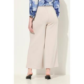 Ulla Popken  Jupe-culotte large en jersey, ceinture élastique et longueur au mollet 