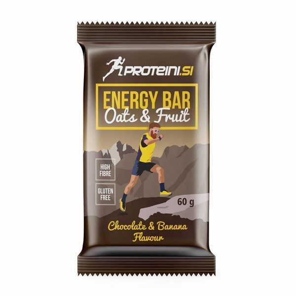 Image of Energy Bar Chocolate Banana Milk Chocolate 60g Unisex 60g