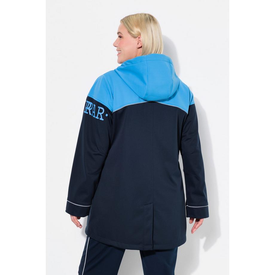 Ulla Popken Softshell Longjacke Wasserabweisend 2-Wege-Zipper  