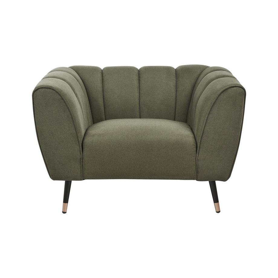 Beliani Fauteuil en Tissu Moderne ORSTA  