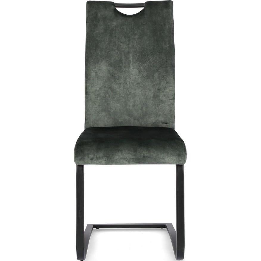 mutoni Chaise Kenneth velours vert foncé  