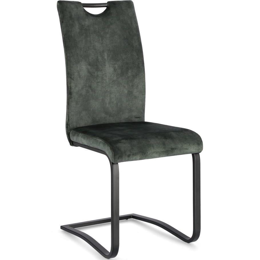 Image of Stuhl Kenneth samt dunkelgrün Stuhl Kenneth samt dunkelgrün