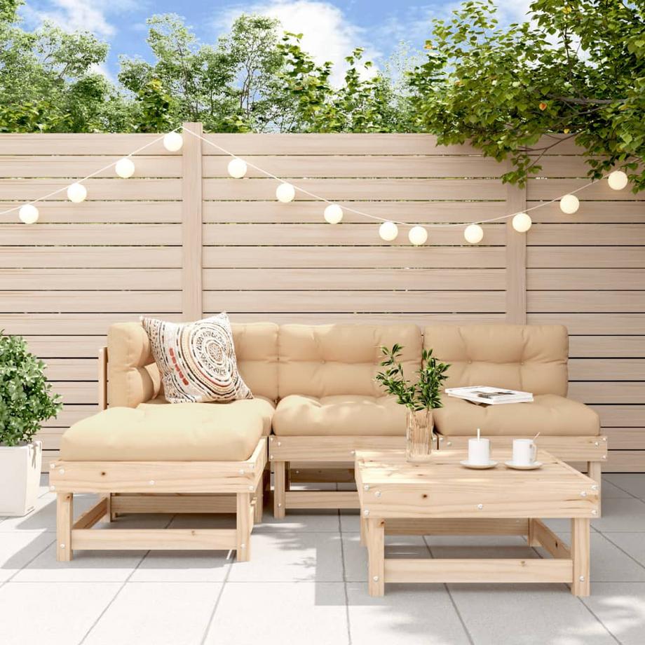 VidaXL Garten lounge set holz  