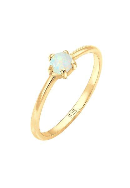 Image of Ring Opal Damen Gold 56mm