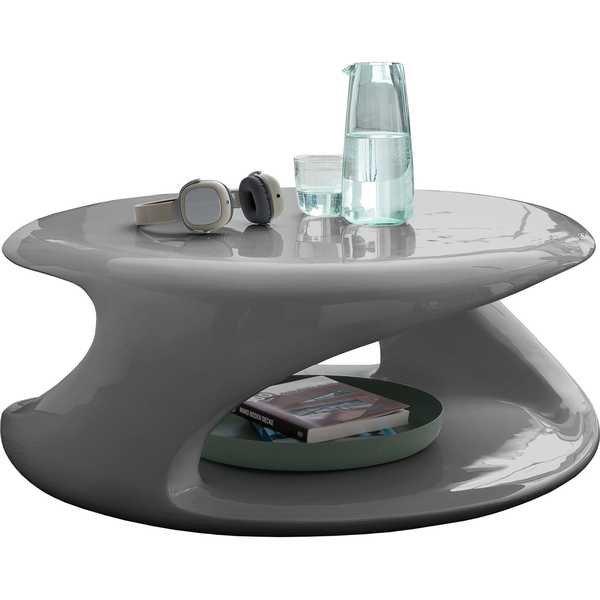 Image of Couchtisch Fiberglas rund 80x80cm Couchtisch Fiberglas rund 80x80cm