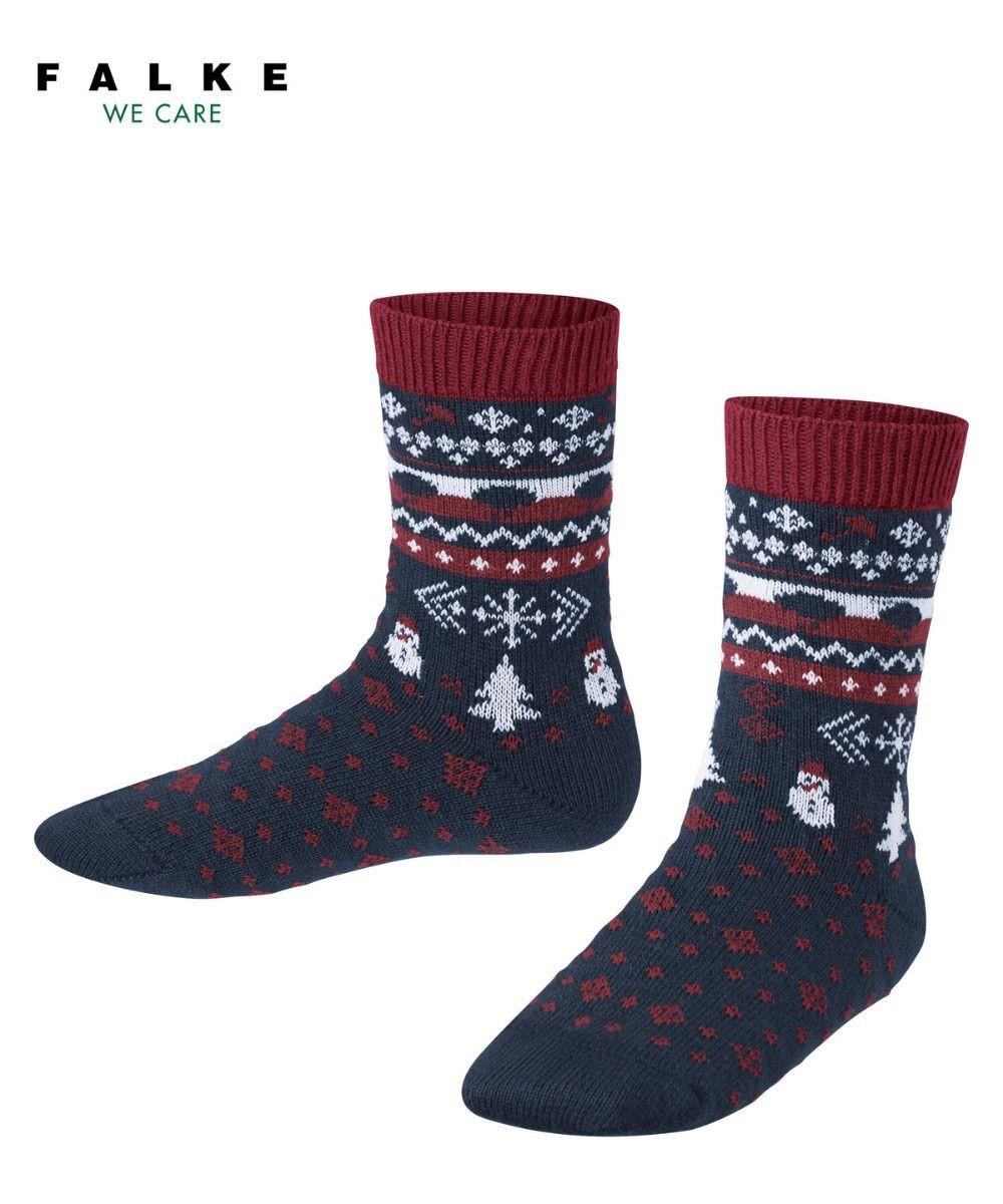 Image of Falke Winter Fair Isle So-35-38 Unisex Aquamarine 35-38