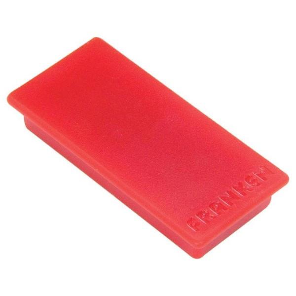 Image of Haftmagnet 23 X 50 Mm, 10 Stück, Rot Unisex Rot Bunt