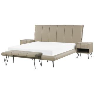 Beliani Ensemble de chambre en Cuir PU BETIN  