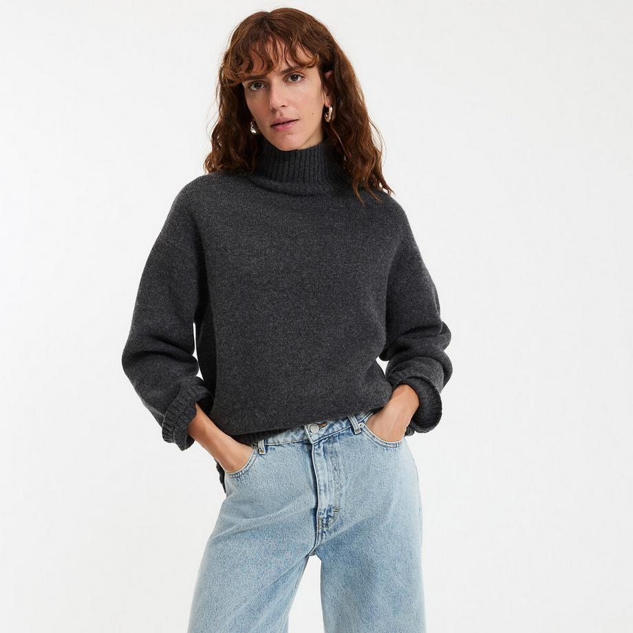 La Redoute Collections Pull col roulé en laine  