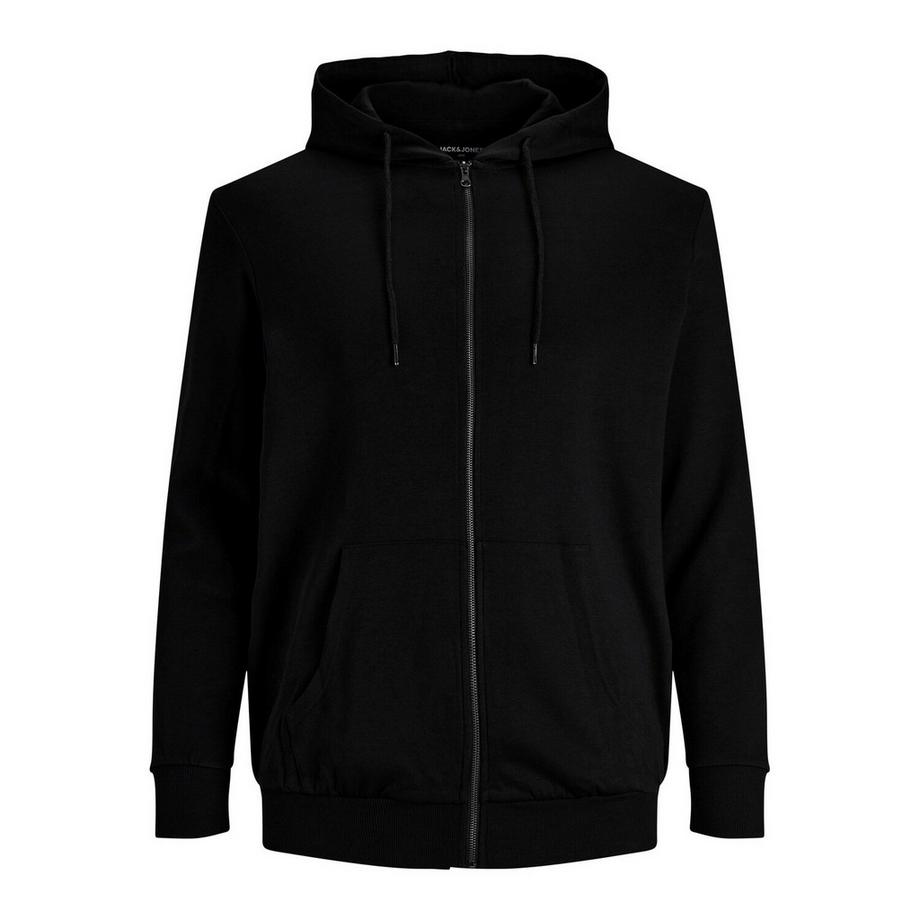 Sweatshirt mit Reißverschluss und Kapuze in großen Größen  Basic Noir