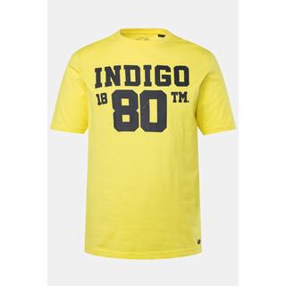 JP1880  T-shirt con mezze maniche, stampa sul petto e scollo a girocollo, fino alla tg. 8XL 