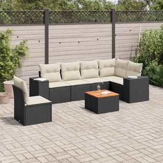 VidaXL set divano da giardino Polirattan  