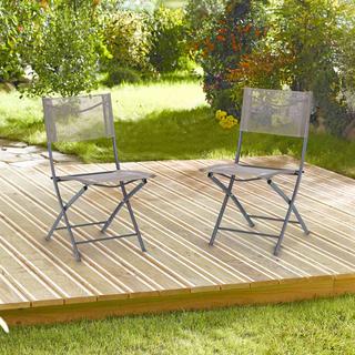 B2X Set di 2 sedie pieghevoli da giardino  