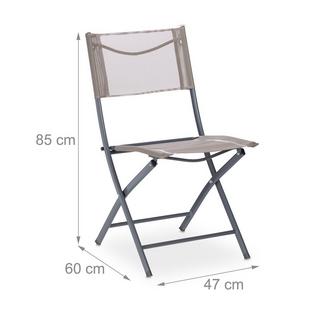 B2X Set di 2 sedie pieghevoli da giardino  
