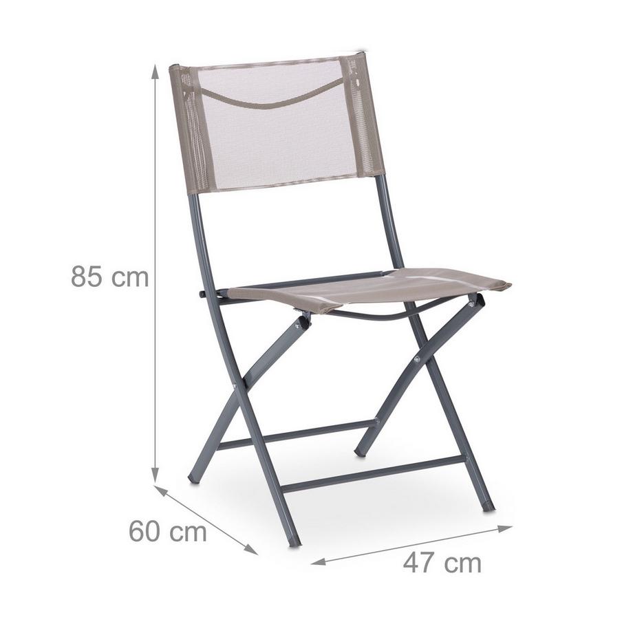 B2X Klappbarer Gartenstuhl 2er Set  