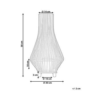 Beliani  Lanterne en Bois de saule Rustique LEYTE 