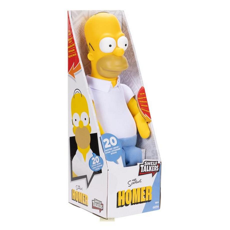 JAKKS Pacific  Simpsons Plüschfigur sprechend Homer 33 cm *Englische Version* 