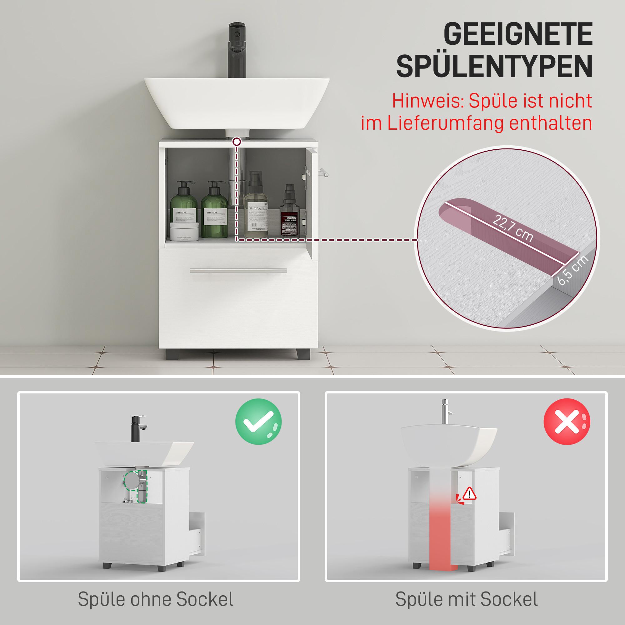 HOMCOM Waschbeckenunterschrank  