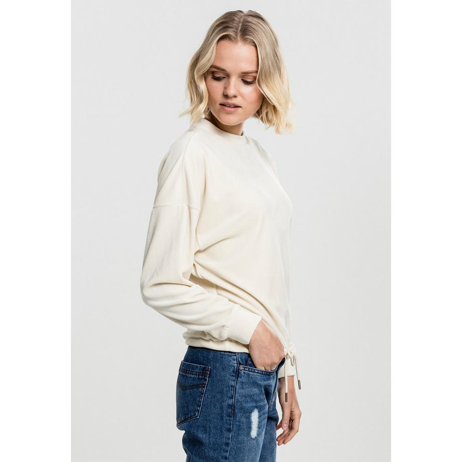 URBAN CLASSICS Oversized Velvet Crew Neck T-Shirt  