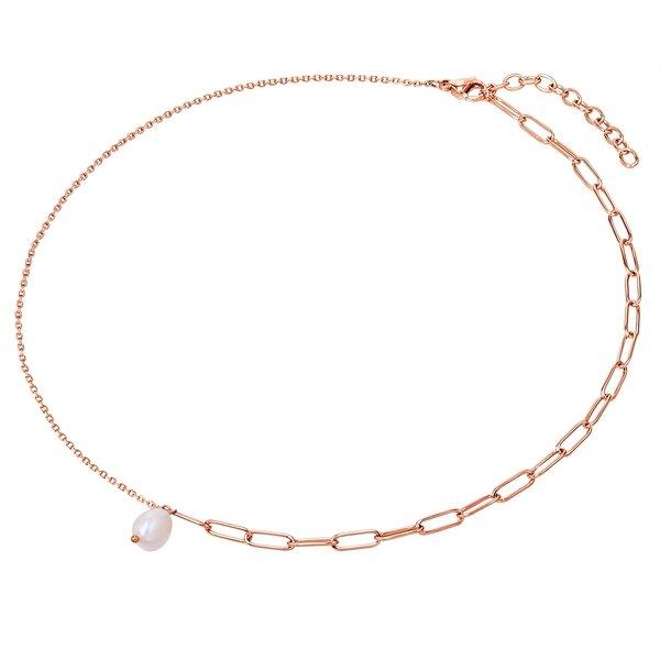 Valero Pearls  Femme Collier en acier inoxydé 