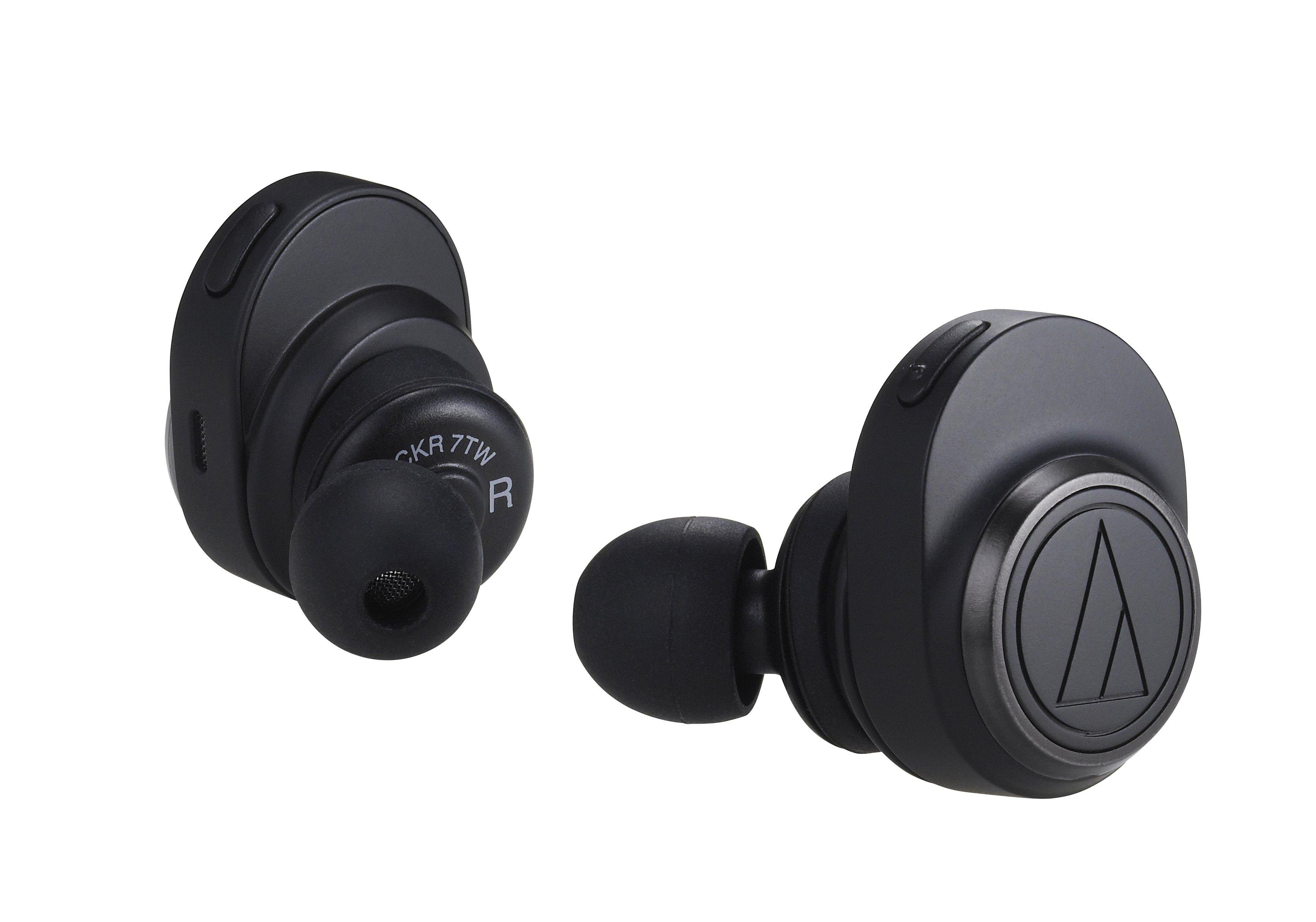 Audio Technica  Audio-Technica ATH-CKR7TW Kopfhörer Kabellos im Ohr AnrufeMusik Mikro-USB Bluetooth Schwarz 