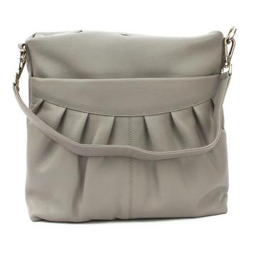 Handtasche Leona, Gerafft, Leder