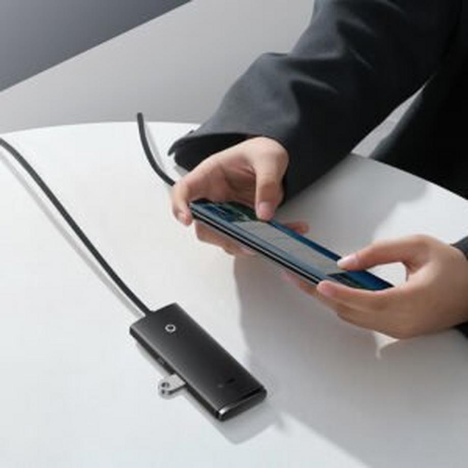Baseus  Adaptateur HUB USB-A 4 Ports Baseus Lite Series 2m - Noir 