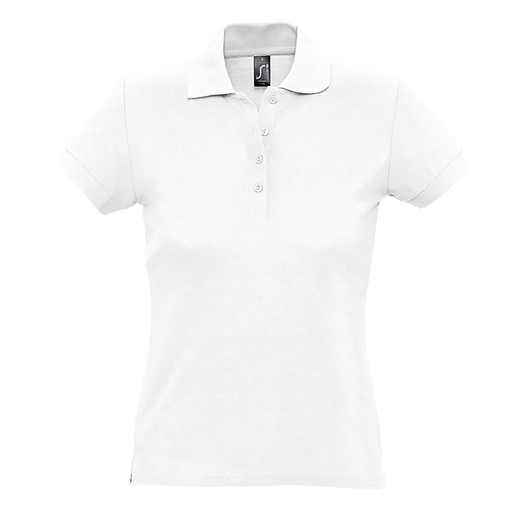 Image of Passion Poloshirt, Kurzarm Damen Weiss L