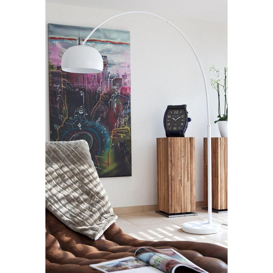 mutoni  Bogenlampe weiss 170x38x205 