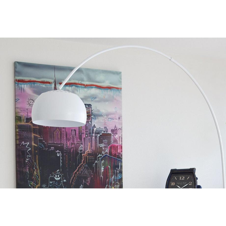 mutoni  Bogenlampe weiss 170x38x205 