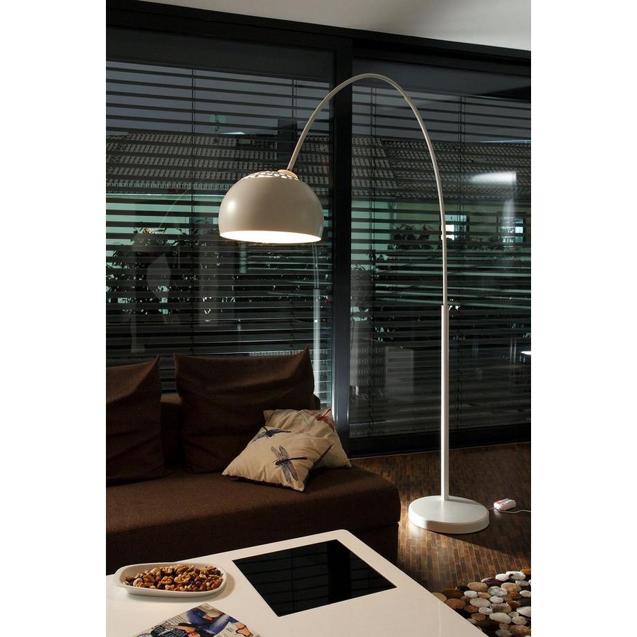 mutoni  Bogenlampe weiss 170x38x205 