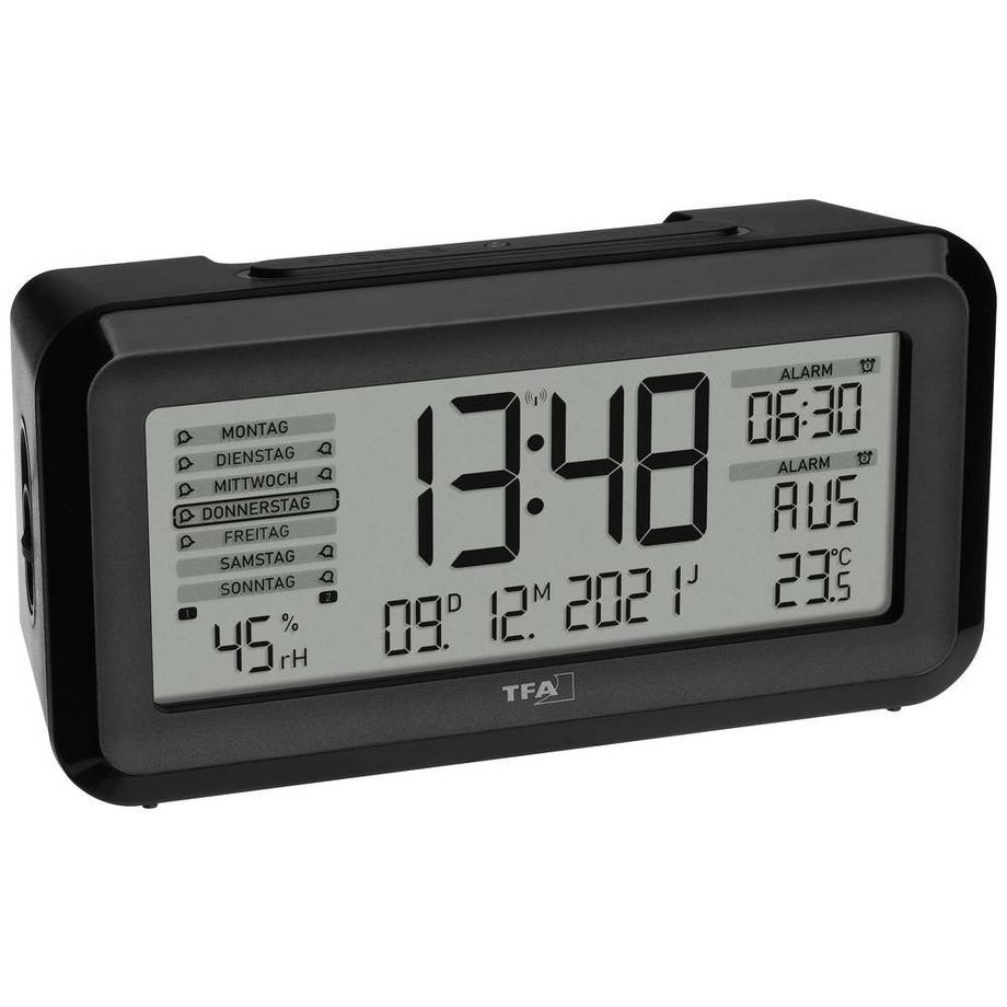 TFA Dostmann Funk-Wecker mit Raumklima BOXX2  