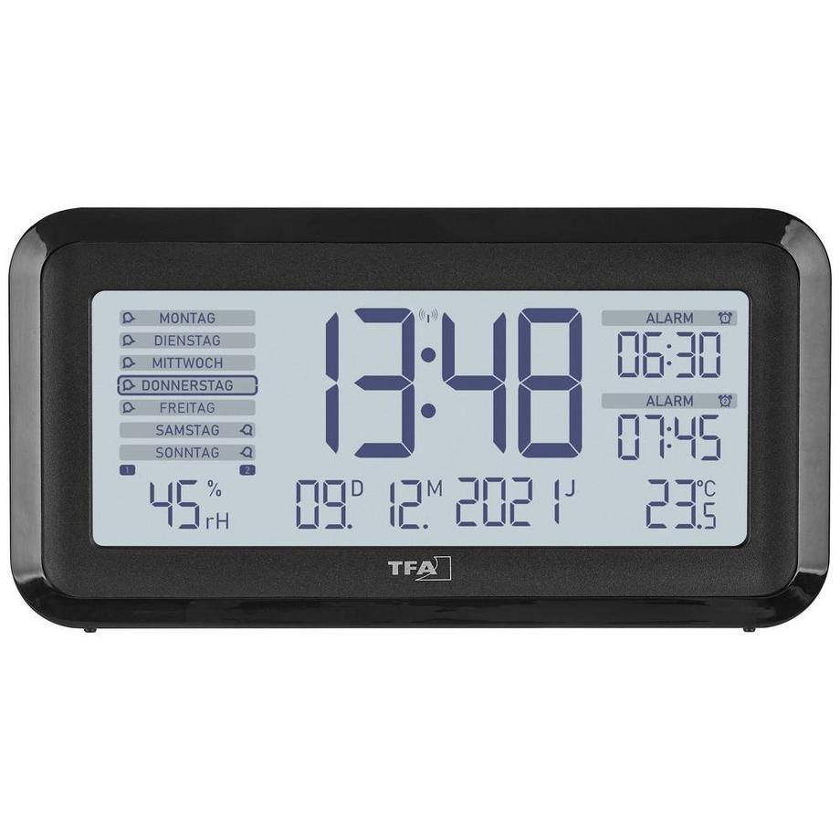 TFA Dostmann Funk-Wecker mit Raumklima BOXX2  