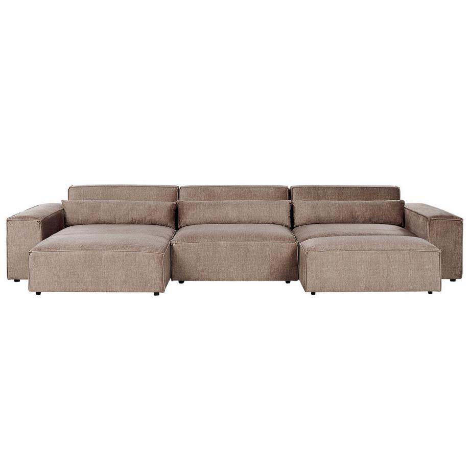 Ecksofa mit Ottomane aus Polyester Modern HELLNAR