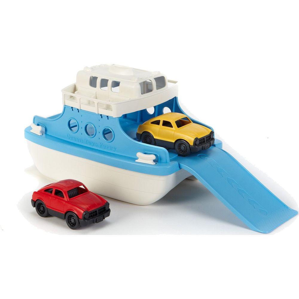 green toys  Green Toys Ferry avec voiture bleu/blanc 