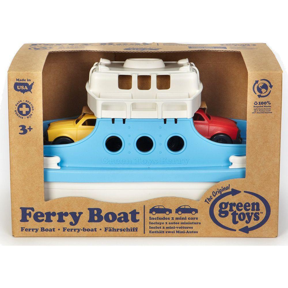 green toys  Green Toys Ferry avec voiture bleu/blanc 